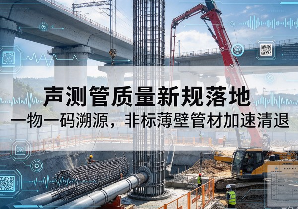 大渡口区声测管质量新规落地，一物一码溯源，非标薄壁管材加速清退